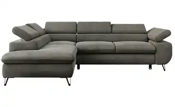 Ecksofa Dunkelgrau Ecksofa Grau Velvet links Dunkelgrau