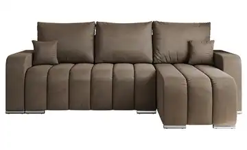Ecksofa Braun Ecksofa Braun Velvet Braun