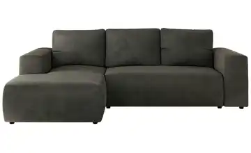 Ecksofa Dunkelgrau Ecksofa Grau Velvet links Dunkelgrau