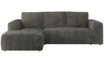 Ecksofa Dunkelgrau Ecksofa Grau Cord links Dunkelgrau