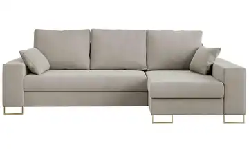 Ecksofa Beige Hellbeige Ecksofa Beige Velvet