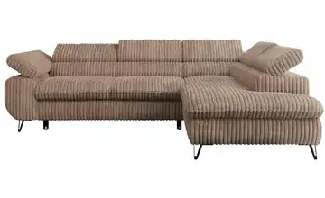 Ecksofa Braun Ecksofa Braun Cord rechts Braun
