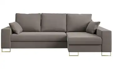 Ecksofa Hellbraun