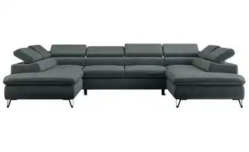 Wohnlandschaft Dunkelgrau Peter