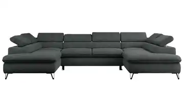 Wohnlandschaft Dunkelgrau Peter