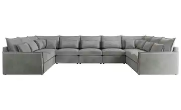 Wohnlandschaft Perlgrau Perlgrau Wohnlandschaft Grau