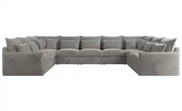 Wohnlandschaft Silbergrau Silbergrau Wohnlandschaft Grau