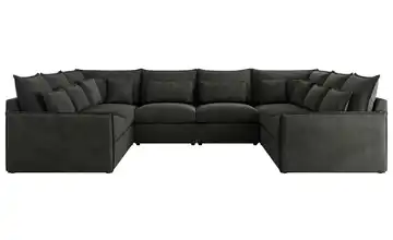 Wohnlandschaft Veroso Graphit Velours