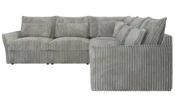 Ecksofa Veroso Hellgrau Ecksofa Grau Cord