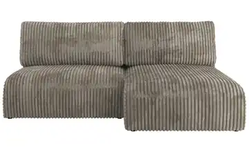 Ecksofa mit Schlaffunktion Vivo Ecksofa Braun Cord Hellbraun rechts Cordstoff grob