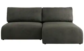 Ecksofa mit Schlaffunktion Vivo Ecksofa Grau Velvet Dunkelgrau rechts Velours