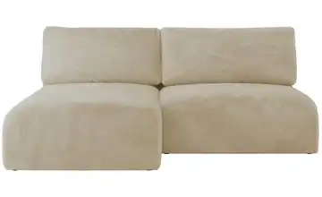Ecksofa mit Schlaffunktion Vivo Ecksofa Creme Plüsch Creme links Teddy