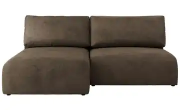 Ecksofa mit Schlaffunktion Vivo Ecksofa Braun Velvet Braun links Velours