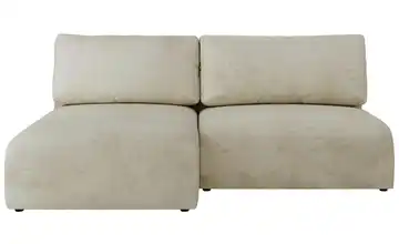 Ecksofa mit Schlaffunktion Vivo Ecksofa Beige Velvet Beige links Velours