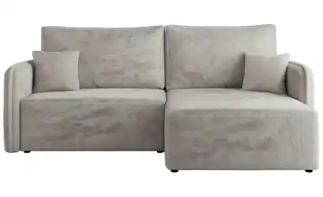 Ecksofa Hellgrau Ecksofa Grau Plüsch Hellgrau rechts