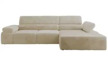 Ecksofa Teddy rechts Creme