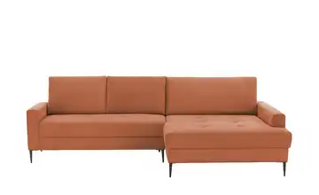 smart Ecksofa Candice rechts Terracotta Cordstoff