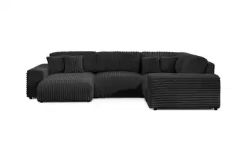 S-STYLE Wohnlandschaft XXL Mollis Dunkelgrau links