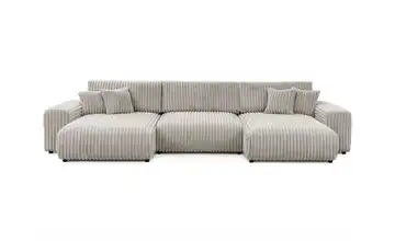 S-STYLE Wohnlandschaft Mollis Hellgrau