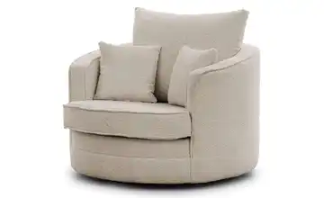 S-STYLE Drehsessel Ted Boucléstoff Beige