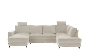 uno Wohnlandschaft mit Schlaffunktion Salamanca rechts Creme