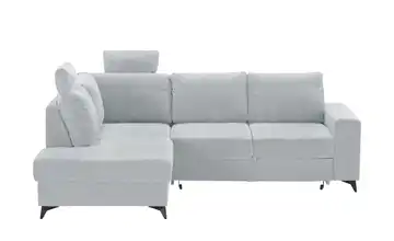 uno Ecksofa Salamanca links Silbergrau