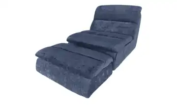 Sessel mit Hocker vakuumiert Maaret Blau