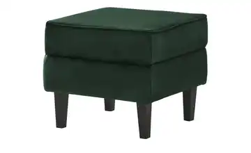 switch Hocker Gerda Mikrofaser in Samt-Optik Waldgrün