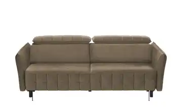 smart Schlafsofa mit verstellbaren Kopfstützen Momoka Schlamm Samt