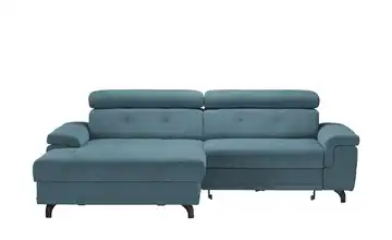 Ecksofa mit Schlaffunktion Frieda links Hellblau