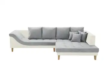 smart Ecksofa Wilma rechts Grau, Beige