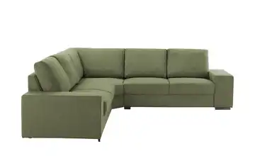 Ecksofa Renée Webstoff Grün