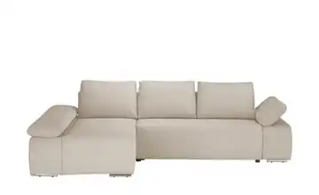 switch Ecksofa Soft Feincord Creme Erweiterte Funktion links
