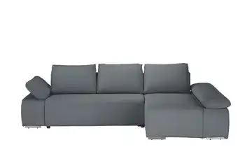 switch Ecksofa Soft Feincord Erweiterte Funktion rechts Stahlgrau
