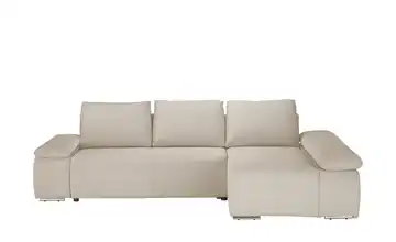 switch Ecksofa Soft Feincord Creme ohne rechts
