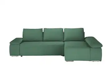 switch Ecksofa Soft Feincord Grün ohne rechts