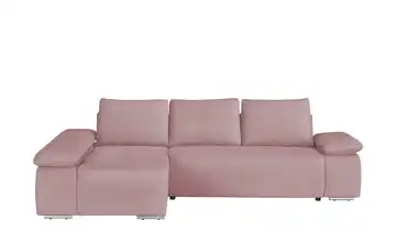 switch Ecksofa Soft Cordstoff grob ohne links Altrosa