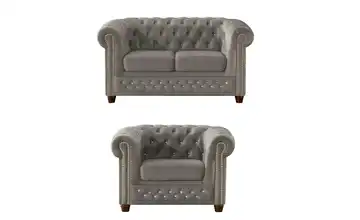 S-STYLE Chesterfield Polstergarnitur 2+1  Cleo Blink