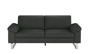 Max Schelling Ledersofa mit Kufengestell Maximum