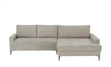 smart Ecksofa Candice Beige rechts Webstoff