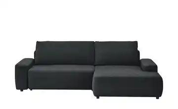 uno Ecksofa mit Schlaffunktion Bouli Schwarz rechts
