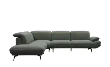 uno Ecksofa Samir links Grün