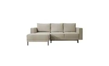 Selsey Ecksofa mit Schlaffunktion Rodario Mini Samt Beige links