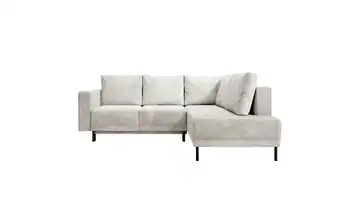 Selsey Ecksofa mit Schlaffunktion Rodario Greige rechts Cordstoff