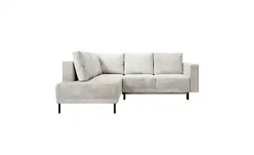 Selsey Ecksofa mit Schlaffunktion Rodario Greige links Cordstoff