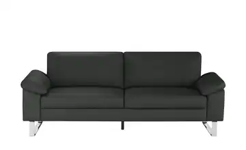 Max Schelling Ledersofa mit Kufengestell Maximum