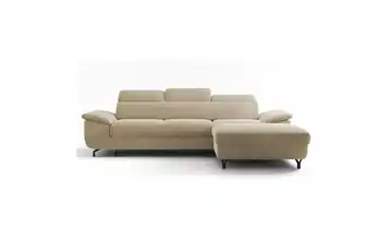 Selsey Ecksofa mit Schlaffunktion Lambo Beige rechts