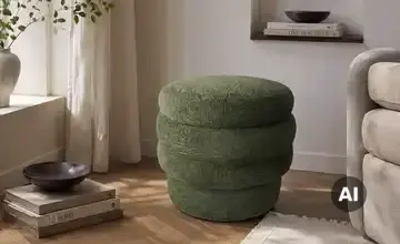 Höffner Selection Hocker mit Stauraum Leni Grün