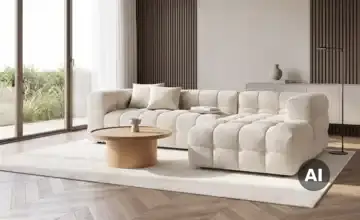  Ecksofa in moderner Bubble-Optik Vibana