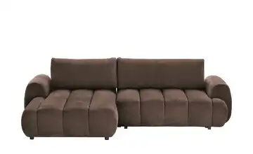 uno Ecksofa mit Schlaffunktion Passo links Braun